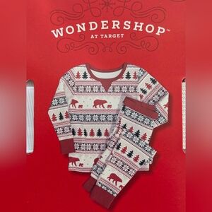 Kids Wondershop Fair Isle Pajamas 2pc set Winter Holiday